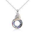 wholesale 925 Sterling Silver Unicorn Pendant Necklace Wholesale With Crystal-0-6