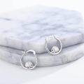 wholesale 925 Sterling Silver Hedgehog Hoop Earrings - Cute Animal  for Women-0-2