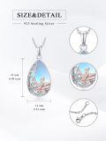 wholesale 925 Sterling Silver Moonstone Book Lover Necklace for Women Graduation -0-4