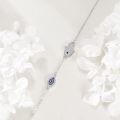 wholesale 925 Sterling Silver Evil Eye & Hamsa Hand Layered Bracelet Protection Amulet Jewelry for Women-0-2
