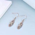 wholesale Sterling Silver Oxidized Celtic Knot Dangle Earrings Irish Vintage Good Luck Jewelry Gifts for Women Girls-0-7
