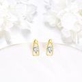 wholesale 14K Gold Heart Shaped Cubic Zirconia Stud Earrings for Women-0-3