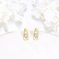wholesale 14K Gold Heart Shaped Cubic Zirconia Stud Earrings for Women-0-3