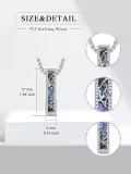 TOUPOP Sterling Silver Turquoise Butterfly Abalone Urn Necklace For Ashes Memory Jewelry-0-4