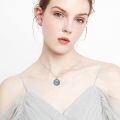 wholesale 925 Sterling Silver Dragonfly Blue Larimar Round Beaded Pendant Necklace For Women-0-1