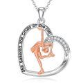 TOUPOP Sterling Silver & Zircon Sports Necklace for Women Gifts-0-0