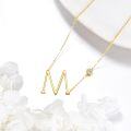 wholesale 14K Gold Moissanite Initial Pendant Necklace for Women-0-2