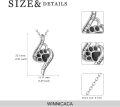 wholesale TOUPOP Pet Ashes Necklace Paw Pet Urn Necklace Sterling Silver Urns For Ashes Pet Urns For Cats Pet Cremation Jewelry Keepsake Memorial Gifts For Women, Christmas, Birthday -0-3