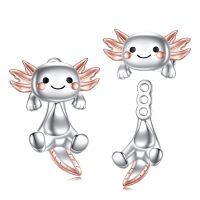 wholesale 925 Sterling Silver Angel Wings Stud Earrings for Women-Axolotl Stud Earrings