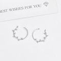 wholesale 925 Sterling Silver Platinum Plated Tree of Life Heart Stud Earrings for Women, Hypoallergenic Leaf Hoop Earrings, Gift for Mom Wife Sister-0-3
