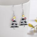 wholesale 925 Sterling Silver Christmas Tree Dangle Earrings-0-4