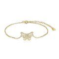 wholesale 14k Gold Filigree Butterfly Anklet Delicate Chain Jewelry Elegant Design-0-0