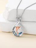 wholesale TOUPOP Dolphin Gifts For Women 925 Sterling Silver Dolphin Pendant Necklace With Crystal Dolphin Jewelry Gifts For Mom Wife Grandma -0-1