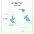 wholesale 925 Sterling Silver Turquoise Hummingbird Necklace for Women Mom Gifts-0-4