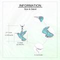 wholesale 925 Sterling Silver Hummingbird Necklace Wholesale Turquoise Inlay-0-36