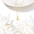 wholesale 14K Gold Letter Pendant Necklace 18 -0-5