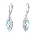 wholesale 925 Sterling Silver Moonstone Teardrop Dangle Earrings Wholesale - Vintage Style s for Her-0-0