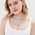 wholesale 925 Sterling Silver Daisy Flower Pendant Necklace-0-5