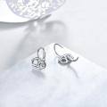 wholesale 925 Sterling Silver Cancer Zodiac Constellation White Gold Plated Clip Earrings For Women-0-3
