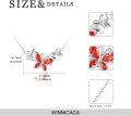 wholesale Sterling Silver Birthstone Butterfly Choker Necklace for Women-0-2