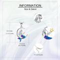 wholesale 925 Sterling Silver Moon & Mermaid Starfish Pendant Necklaces for Women Girls s-0-2