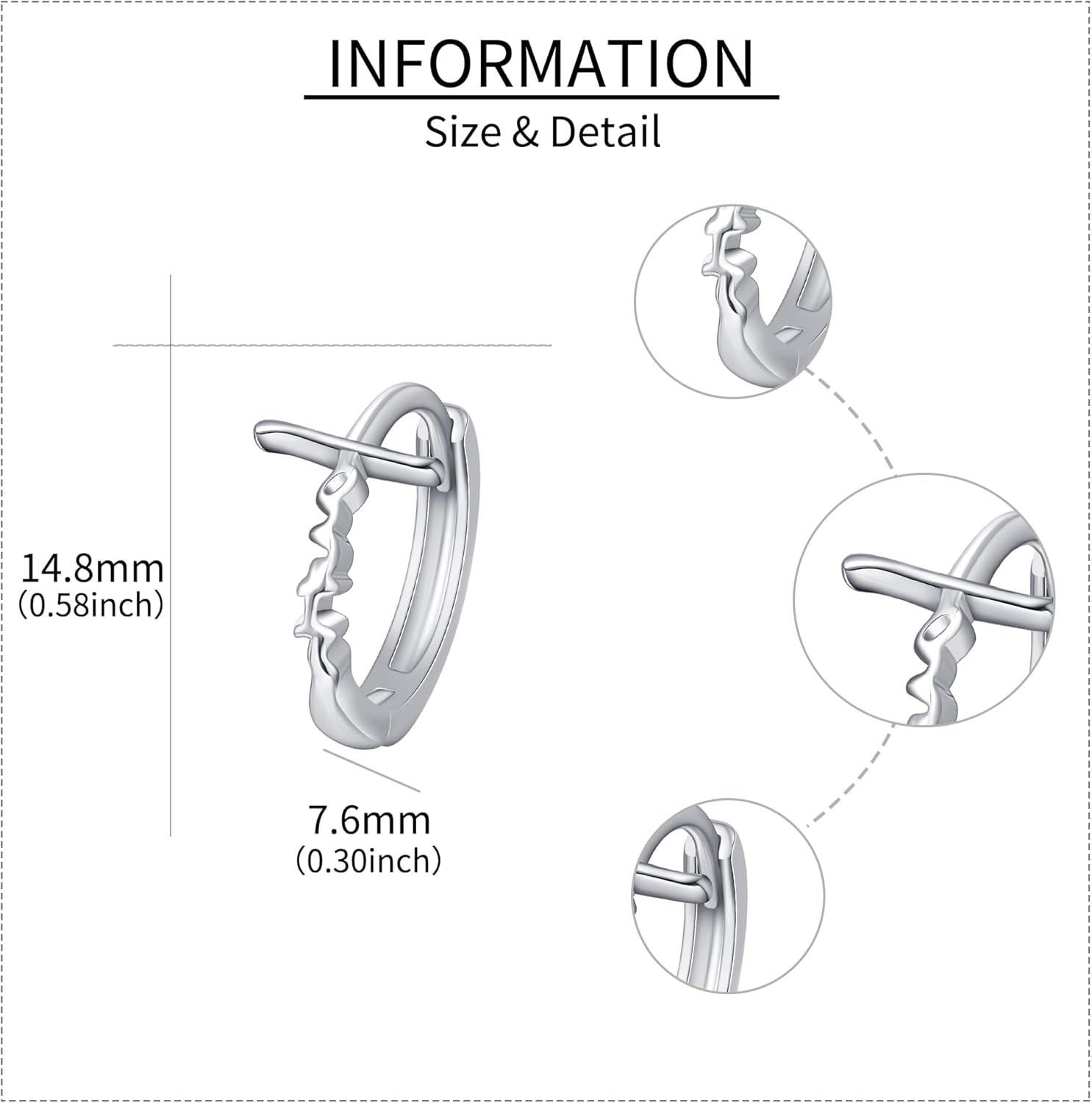 wholesale 925 Sterling Silver Hoop Earrings Minimalist  for Her-0-4