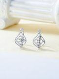 wholesale 925 Sterling Silver Celtic Knot Leverback Dangle Drop Earrings for Women and Teen Girls  Ideas-0-2