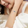 wholesale 925 Sterling Silver Blue Evil Eye Hamsa Hand Charm Bracelet Protection s for Women-0-1
