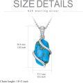 wholesale Sterling Silver Gemstone Dainty Pendant Necklace for Women Mom Gift-0-43