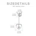 TOUPOP Sterling Silver & Stone Wolf Paw Y Pendant Necklace-0-3