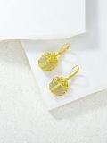 wholesale Gold-Plated 925 Sterling Silver Tree of Life Green Jade Drop Earrings for Women-0-10