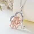 wholesale TOUPOP 3 Sisters Necklace 925 Sterling Silver Heart Sister Necklaces For 3 Sister Birthday Gifts From Sister Jewelry Gifts For Women Birthday -0-2