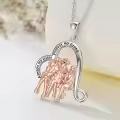 TOUPOP Sterling Silver Heart Sister Necklaces For 3 Sisters Birthday Gifts-0-2