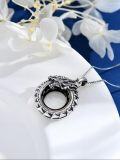 wholesale S925 Sterling Silver Necklace For Men Dragon/cross/st Christopher Jewelry Gifts For Women Her -0-4