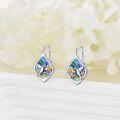 wholesale 925 Sterling Silver Hummingbird & Flower Drop Earrings for Women Girls Gifts-0-1