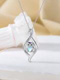 wholesale 925 Sterling Silver Infinity Love You Forever Owl Pendant Necklace-0-1