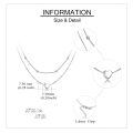 wholesale 925 Sterling Silver Heart Layered Choker Necklace s for Women-0-2