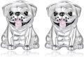 wholesale 925 Sterling Silver Cutie Pug Dog Stud Earrings for Women - Pet Lover Gift-0-0