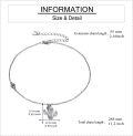 wholesale 925 Sterling Silver Cactus Charm Anklet with Daisy Pendant for Women Girls-0-4