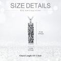 wholesale TOUPOP Tree Of Life Cremation Jewelry For Ashes, Cylinder Bar Urn Necklaces For Ashes Sterling Silver Family Tree Keepsake Necklace For Ashes Memorial Gifts For Women Mom Wife Sister -0-5