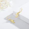 wholesale 925 Sterling Silver Gold Plated Dangle Horse Head Drop Earrings for Women-0-1