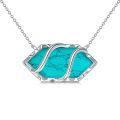 TOUPOP 925 Sterling Silver Hexagon Gemstone Pendant Necklace Fine Jewelry Gifts-0-0