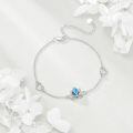wholesale 925 Sterling Silver Lotus Charm Anklet-0-1