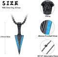 wholesale Sterling Silver Viking Arrowhead Thor s Hammer Axe Wolf Necklace Norse Pagan Jewelry for Men Women-0-3