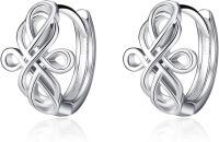 wholesale 925 Sterling Silver Triangular Celtic Knot Huggies Ear Cuffs - Unique Irish Design Gift for Her-Irish Celtic Earring