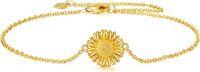 wholesale 14K Gold Sunflower Charm Chain Bracelet for Women Gifts-Chain,Charm
