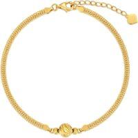 wholesale 18K Gold Italian Mesh Link Chain Heart Charm Bracelet for Women Anniversary Gift-Gold Italian Cuban Flat Link Chain Bracelet