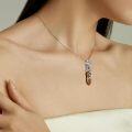 wholesale Sterling Silver Quartz Hummingbird Necklace Gift for Women Mom-0-22