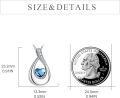 wholesale 925 Sterling Silver Teardrop Urn Pendant Necklace for Human & Pet Ashes - Engraved Forever in My Heart - 18 Chain - Gift for Wife, Mom, Friend-0-2