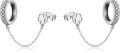 wholesale 925 Sterling Silver Chain Gear Studs: Gothic Punk Style Earings for Women & Men-0-0